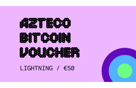 Azteco Bitcoin €50 Voucher (Lightning)